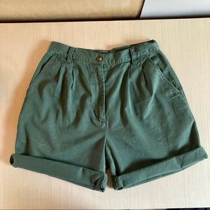 Woolrich High Waisted Cotton Shorts